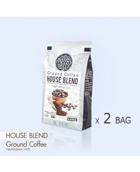 Ground Coffee, House Blend 250gm เมล็ดกาแฟคั่วบด 250 กรัม-2pack