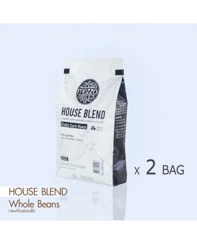 เมล็ดกาแฟคั่ว  Roasted Coffee Beans , House Blend : 250gm - 2 Bags 