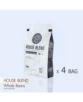 Roasted Coffee Beans, House Blend : 250gm x 4 bags เมล็ดกาแฟคั่ว เฮาส์เบลนด์ 250 กรัม x 4 ถุง